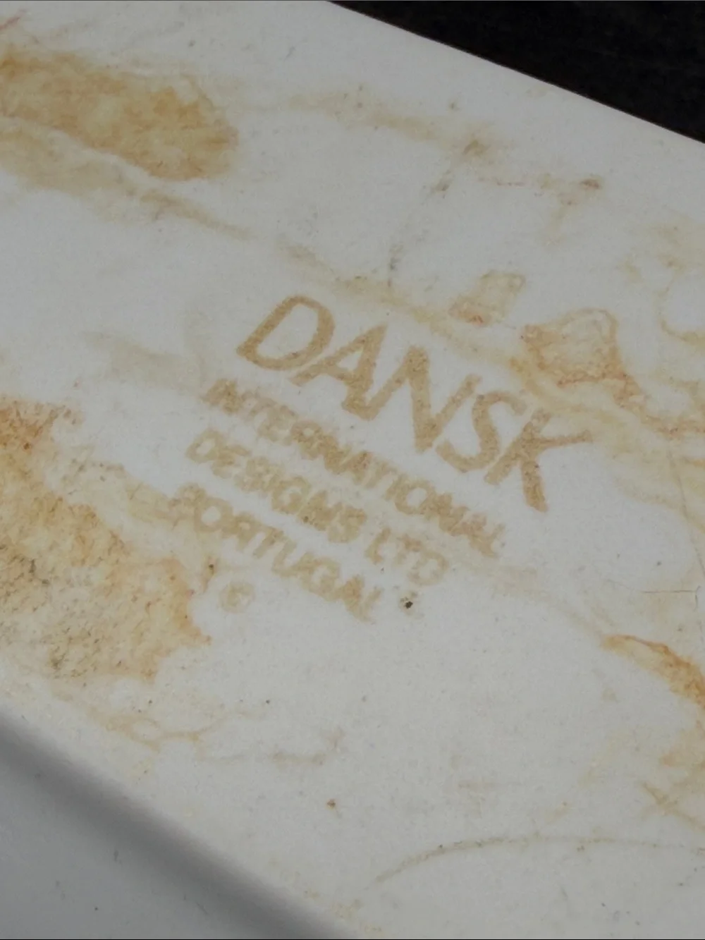Dansk Portugal Vintage Corn on the Cob White Ceramic Serving Plate Dish Catchall
